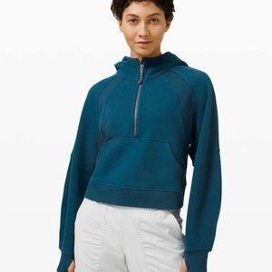 Lululemon Scuba Oversized 1/2 Zip Hoodie Size M/L Blue Borealis